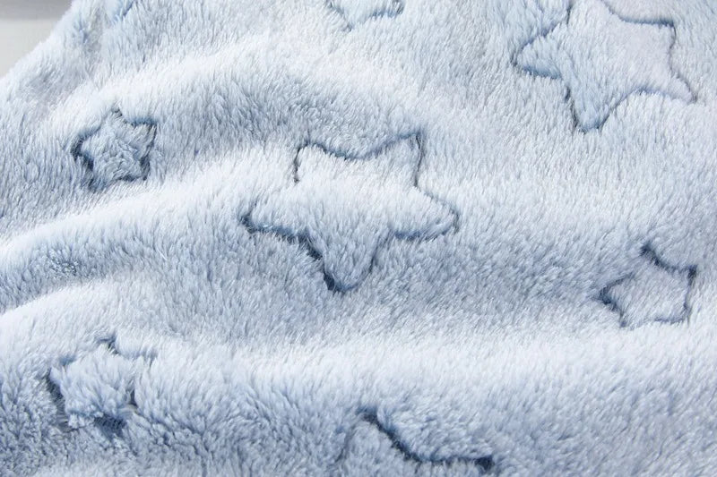 YBFSKID Autumn Winter Kids Boy Romper Star Jacquard Newborn Baby Girls Bodysuit Velvet Hooded Zipper Infant Girl Jumpsuit Outfit