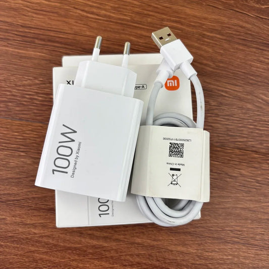Xiaomi 100W HyperCharge Combo Type-A Power Adapter 1M 6A Turbo Fast Charging Cable for MI 17 15 Ultra 14 13 Redmi K90 80 Pro Max