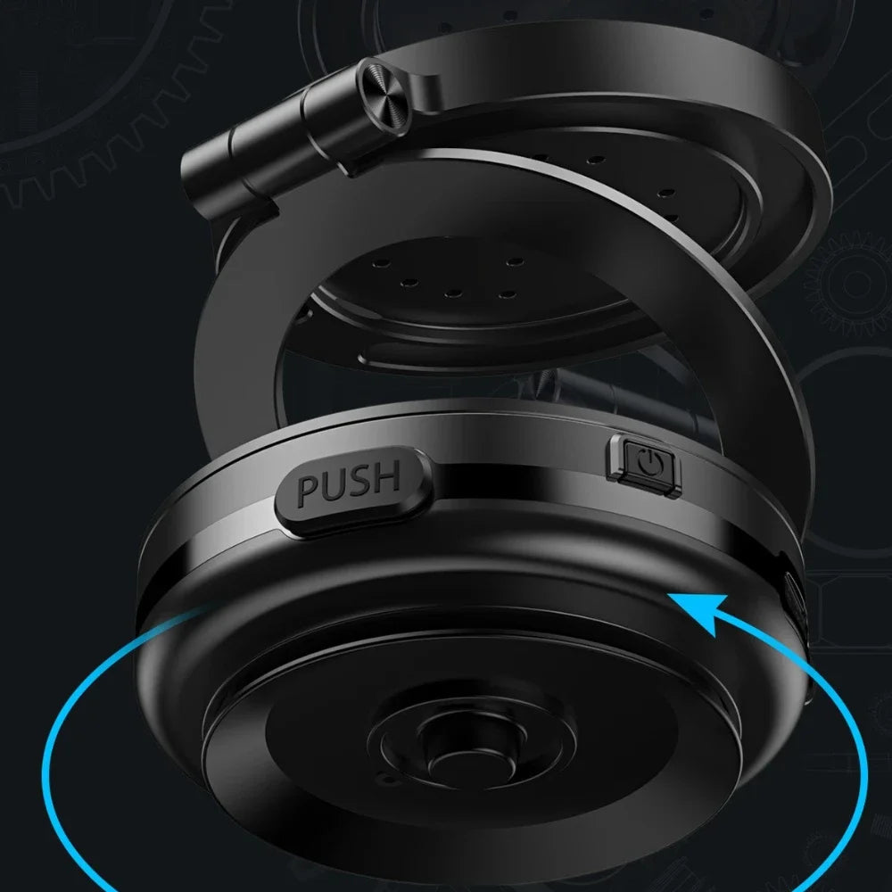 Electric Magnetic Car Phone Holder with Wireless Charger Car Magnetic Suction Cup Bath Shower Car Windshield Dashboard Bracket