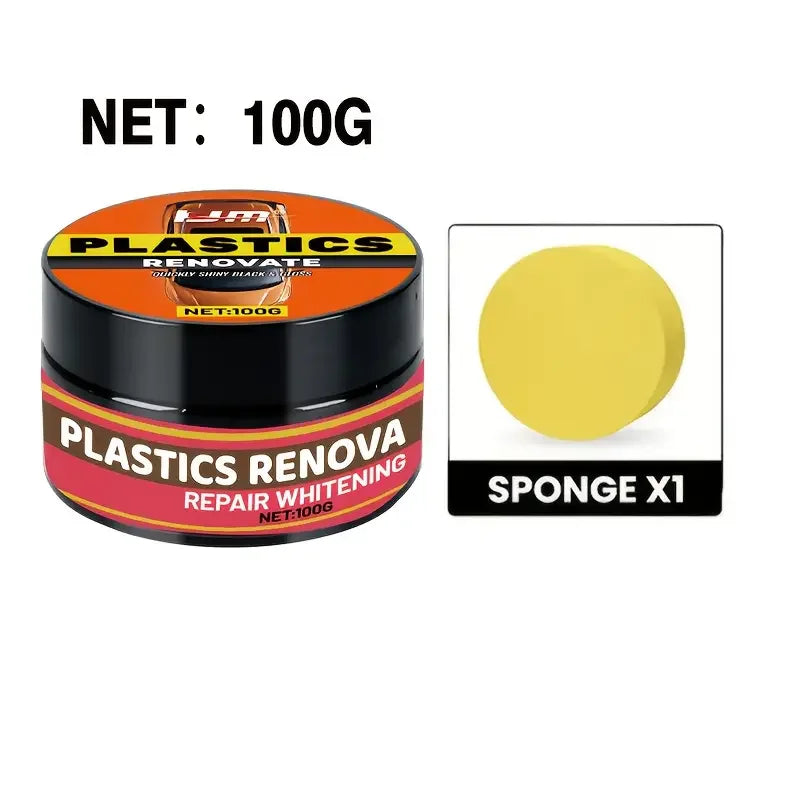 Ultimate car restoration package: plastic renewal, interior gloss, tire protection and yellowing repair, durable and anti-aging