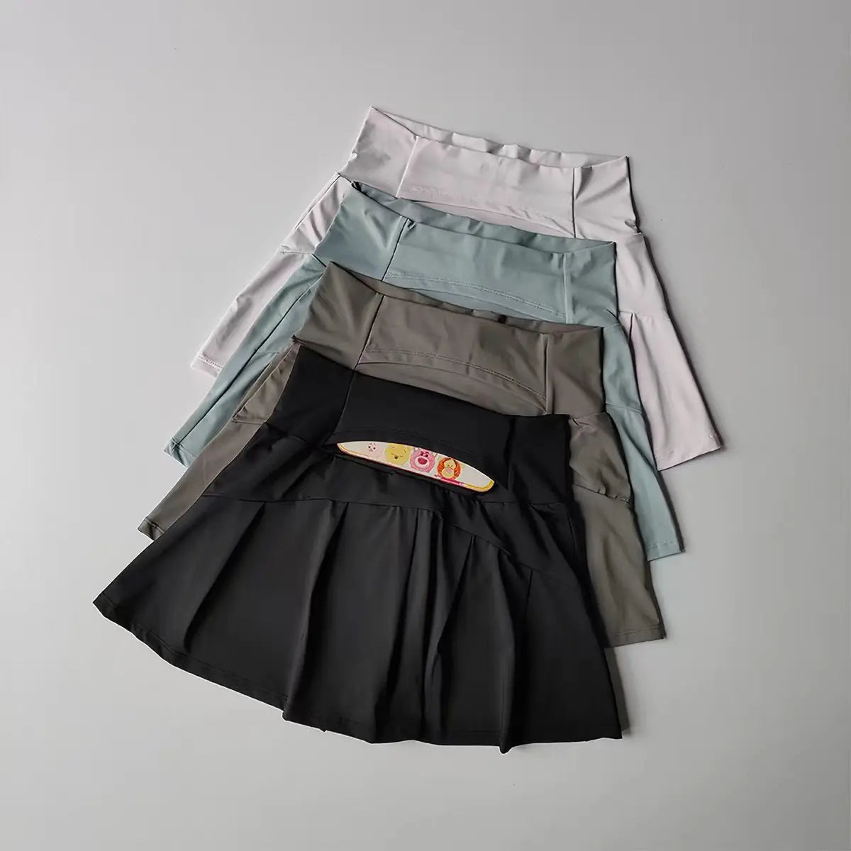 Women High Waist A-Line Skort with Built-in Shorts Cooling Quick-Dry Anti-Exposure Summer Athletic Skirt Yoga Gym Running