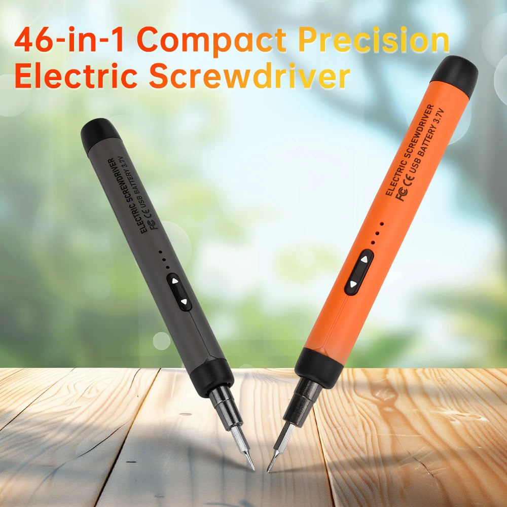 USB Electric Screwdriver Set High Torque Screwdriver Power Tool Mini Drill Bits Precision Screwdriver Head Kit Home Repair Tools