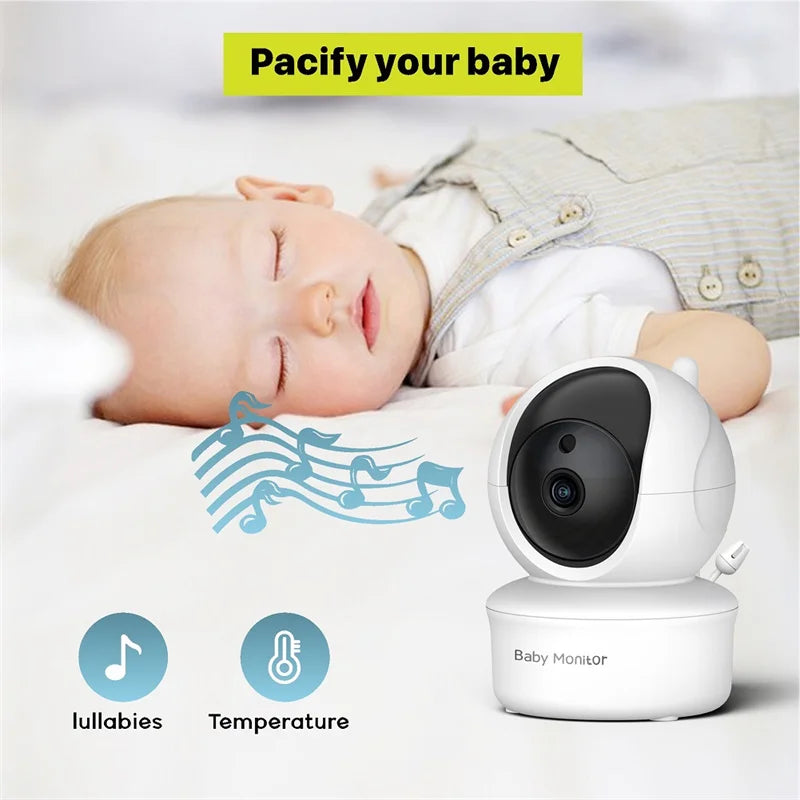 Accessory Baby Monitor Single Camera and monitor, equipped with remote pan tilt zoom camera, two-way VOX communication.