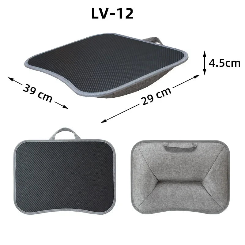 Multifunctional Laptop Desk With Cushion and Filled with Foam Particles, Small Pillow Table, Hard Mouse Pad Large Computer Desks