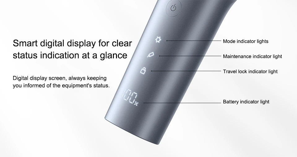 NEW MIJIA Hair Clipper 2 Hair Trimmer Professional Beard Cut Machine IPX7 Waterproof Wireless Haircut Machine Mijia Clipper 2
