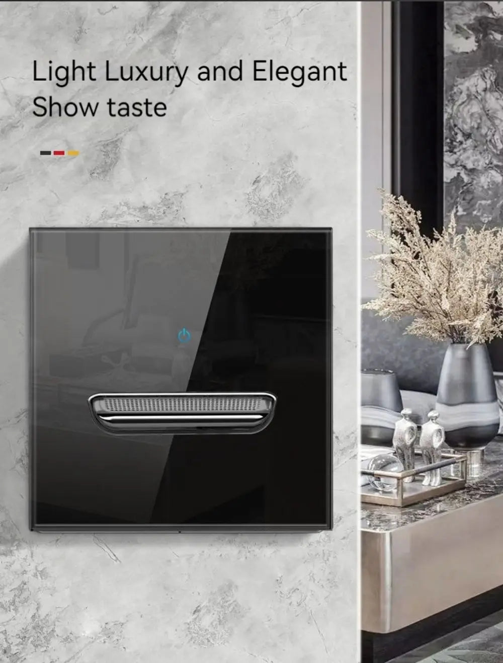 Glass Panel Wall Switch LED European 16a Socket Retro Toggle Light Switch EU UK Standard 2way Socket 1-4gang USB Home Decoration