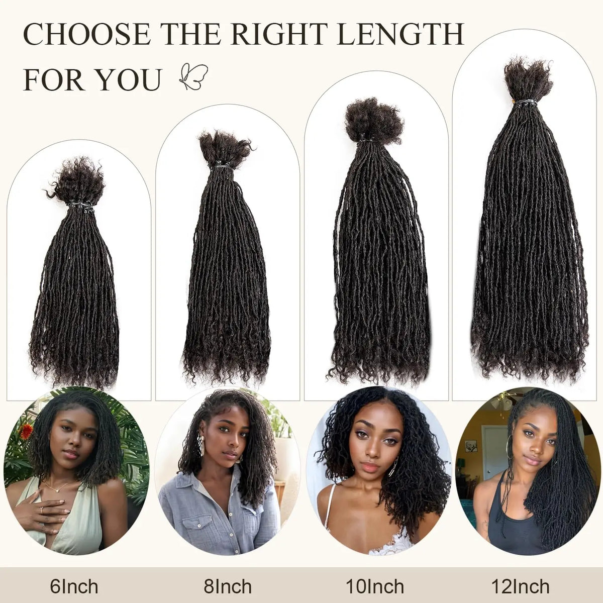 0.2 Sisterlocs Handmade Interlocs Dreadlock 100% Real Human Hair Permanent Micro Locs Extensions Natural Looking Soft Dreadlock