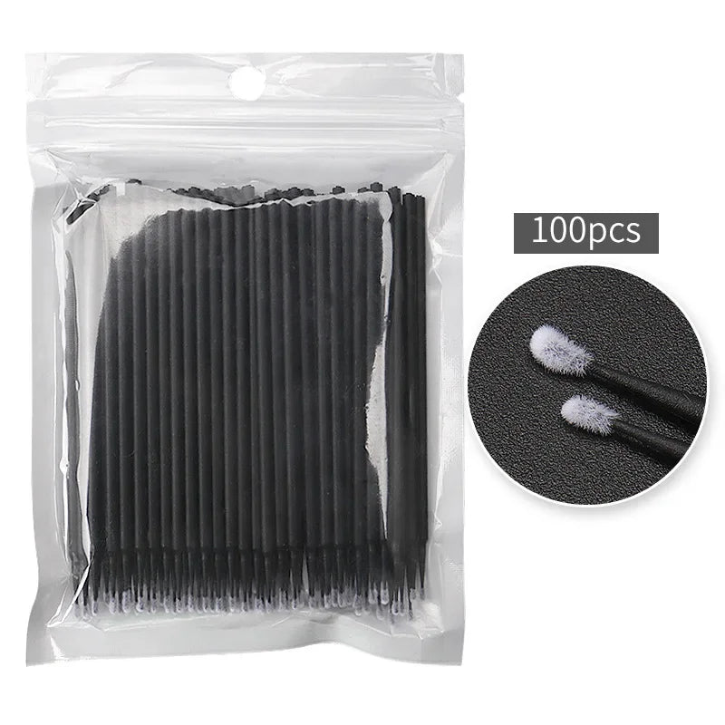 100-1000Pcs Disposable Micro Brush Mascara Wands Applicator Lash Removing Swab Microbrush Eyelash Extension Makeup Brushes Tools