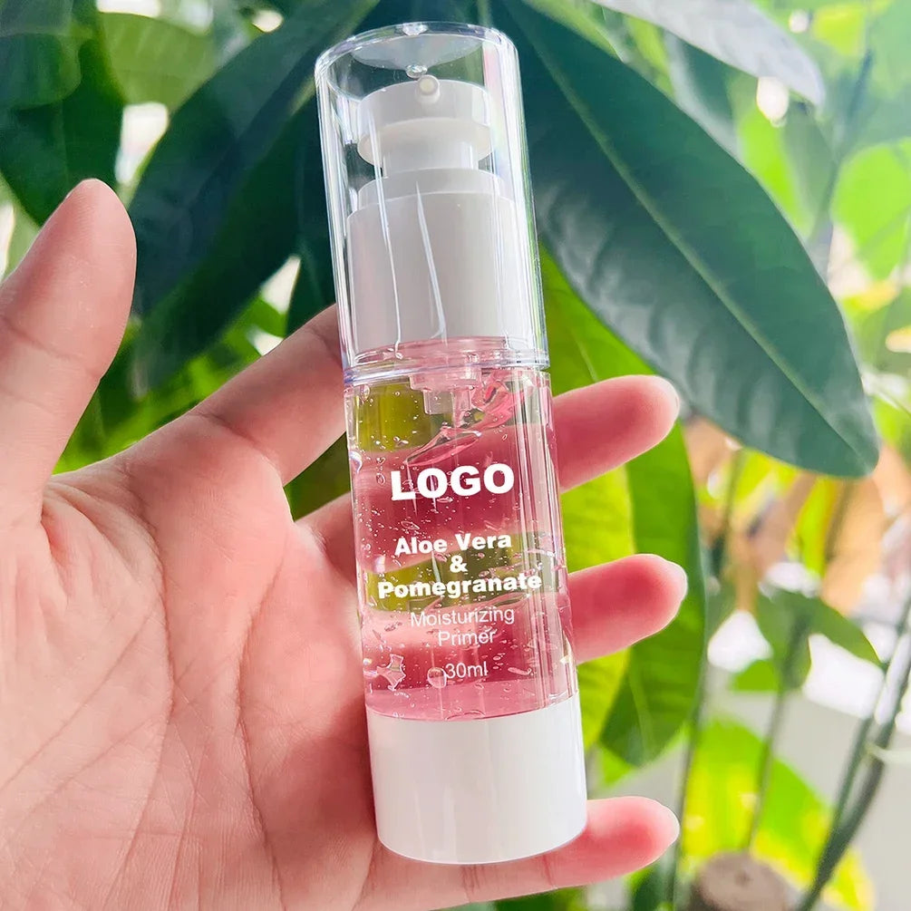 30ml Private Label Primer Custom Logo Oil-controlling Pomegranate Nourishing Bulk Makeup Face Base Waterproof Beauty Vegan