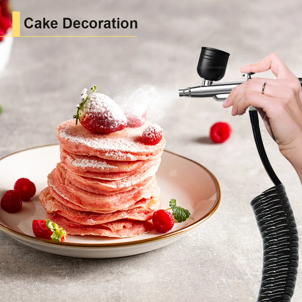 Airbrush with Compressor Portable Airbrush Paint Spray Mini Spray Gun Wireless Air Brush Painting Airbrush Kit with Compressor