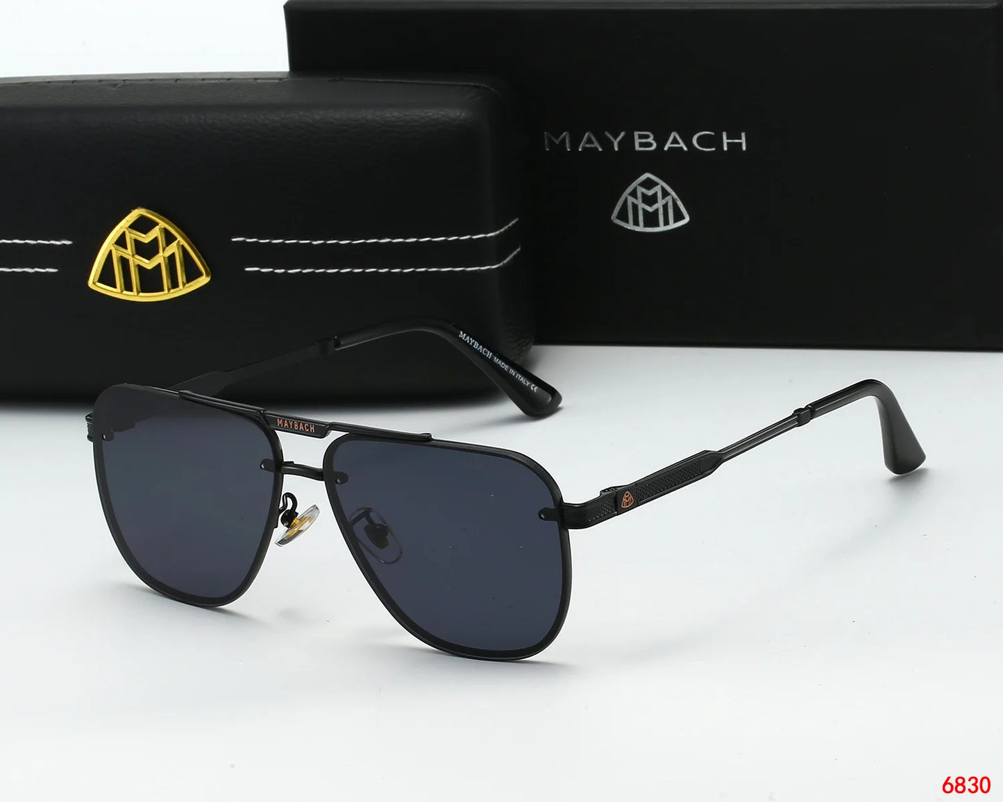 MAYBACH Sunglasses Luxury brand UV400 Protection for Men and women Classic Sun Glasses High Quality Eyewears Pilot Goggle 6830