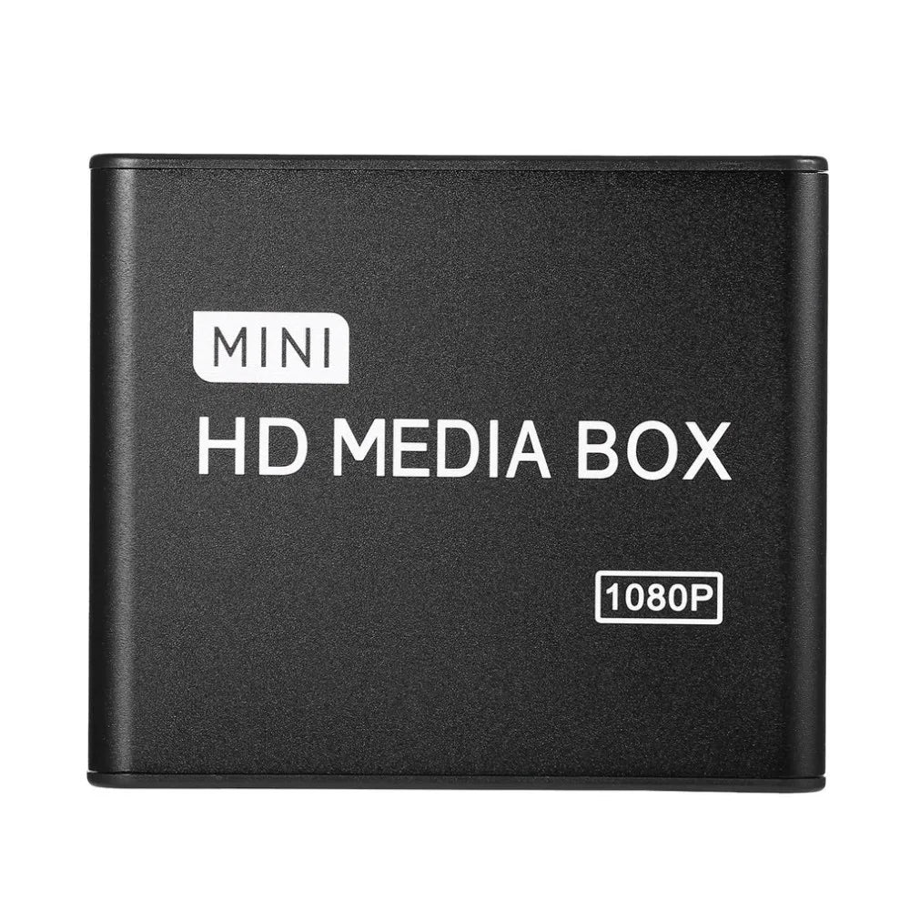Hot 1080P Media Player Mini HDD Media Box TV Box Video Multimedia Player Full HD With SD MMC Card Reader 100Mpbs EU Plug
