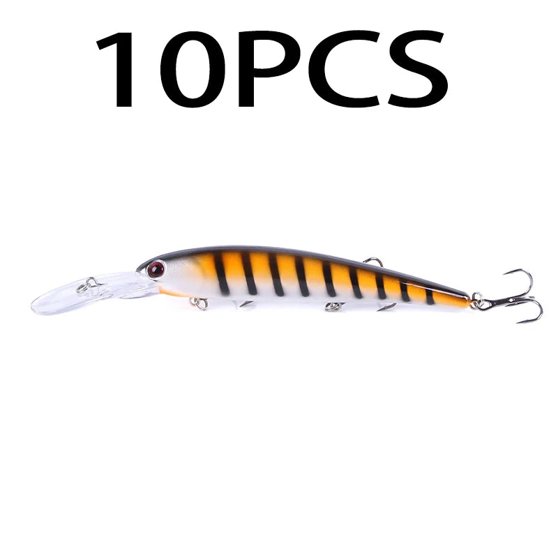 1pcs 16cm 20g Deep Diving Large Minnow Wobbler Lure Artificial Hard Bait Crankbait Bass Pike Perch Walleye Fishing Tackle