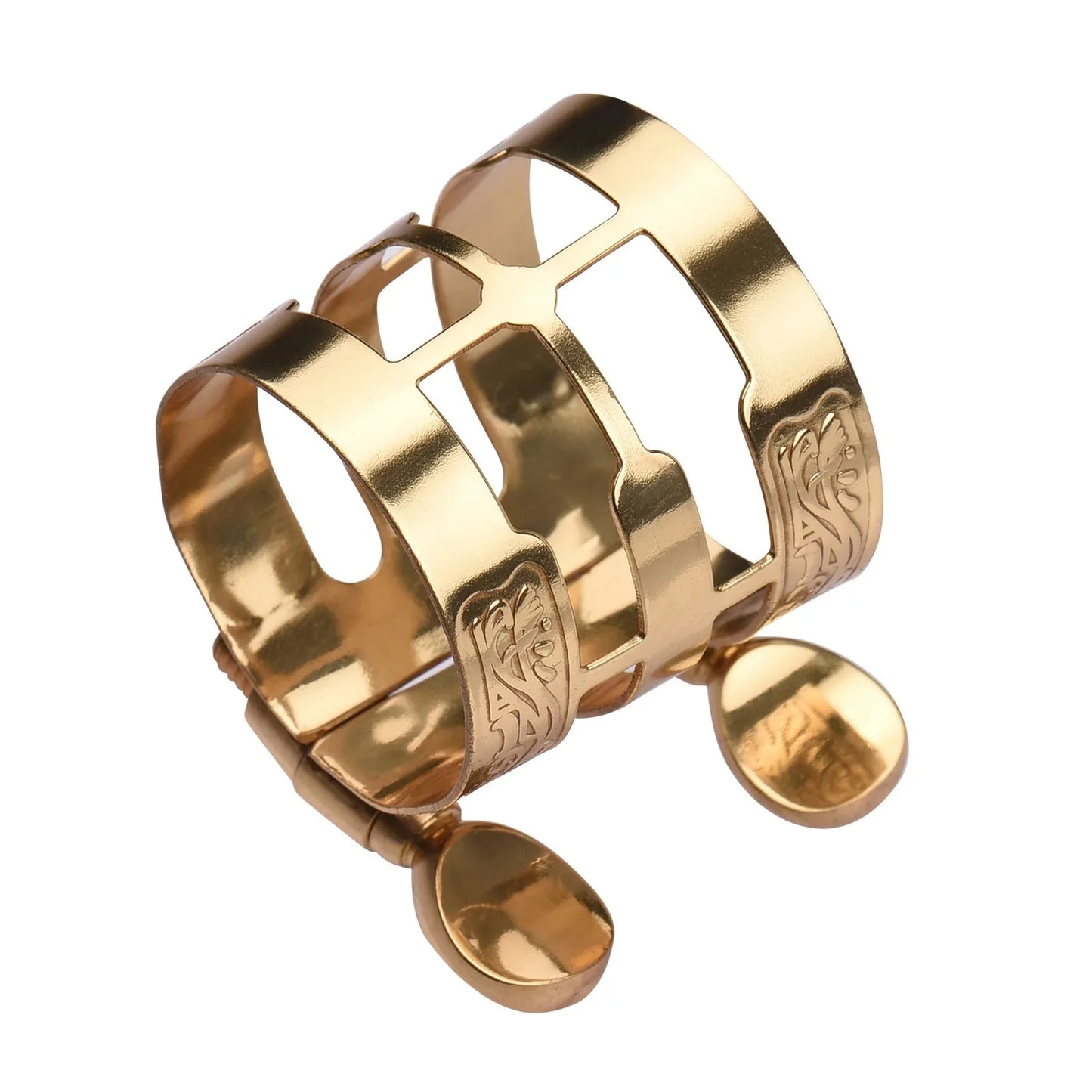Double Screw Adjustment Saxophone Ligature Compact Durable Sax Ligature Saxophone accessories for Alto Saxophone