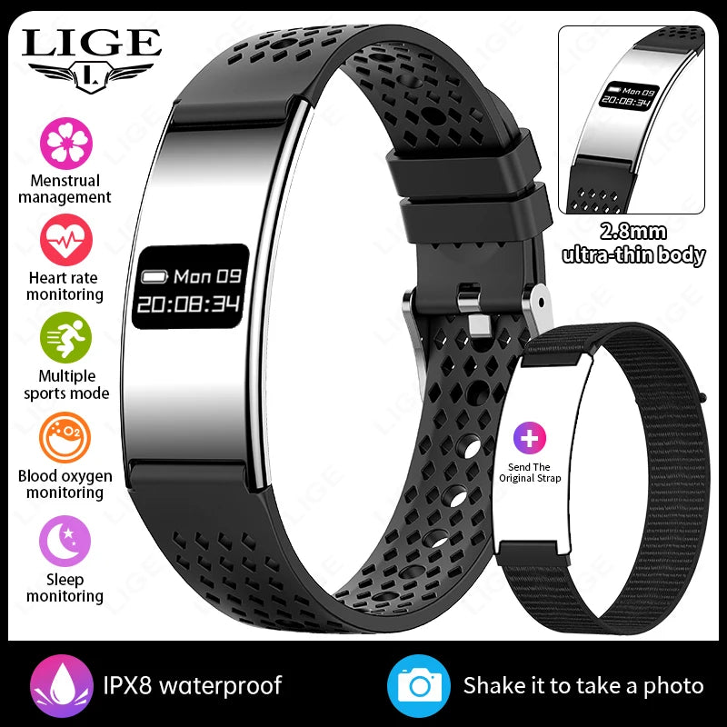 Men Women Smart Bracelet Heart Rate Sleep Monitor Health Smart Band Waterproof Sports Fitness Tracker Smartwatch for Android iOS