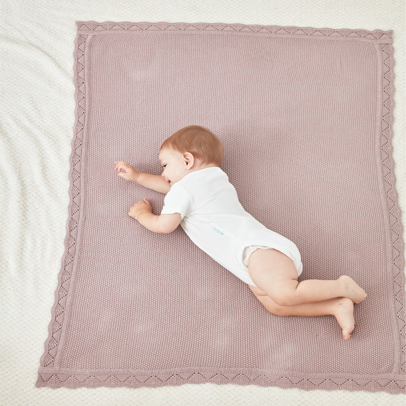 Knitted Baby Blankets Newborn Swaddle Wrap Throw Blanket Nordic Cotton Soft Baby Stroller Crib Blanket Nursery Bedding Quilt