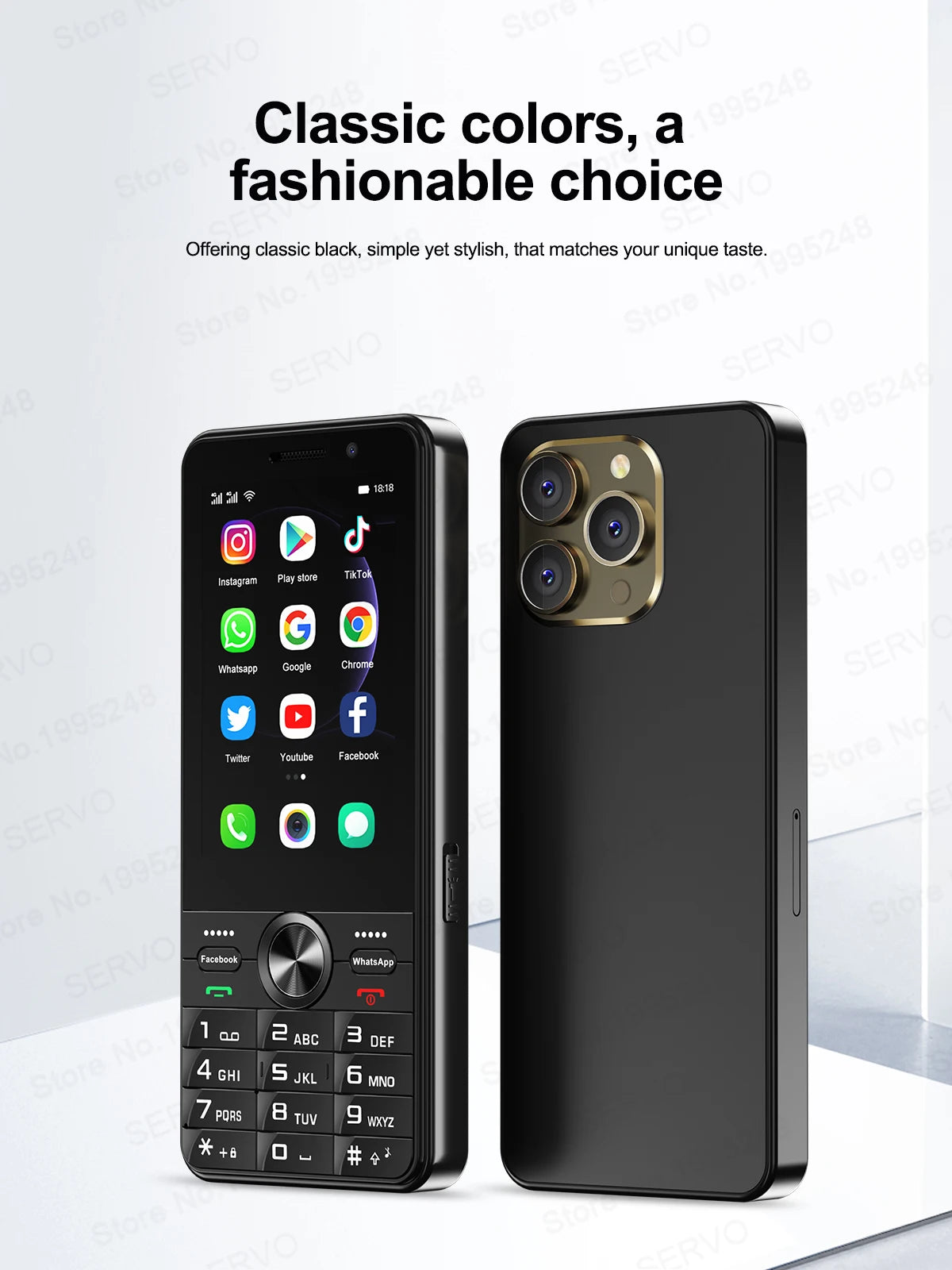 2025 New 4G Network Android Smart Phone 3.5" Screen 2 SIM Dual Camera Android 8.1 2+16GB WIFI GPS Play Store Mobile Phone Type-C