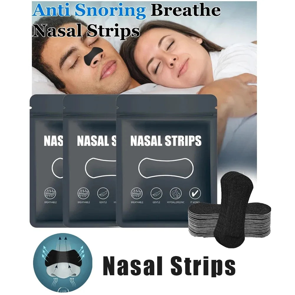 Anti Snoring Nose Strips for Breathing Correction Physical Expansion Breathable 2026 Patch Better Sleep Anti-Snoring Nasal Stri