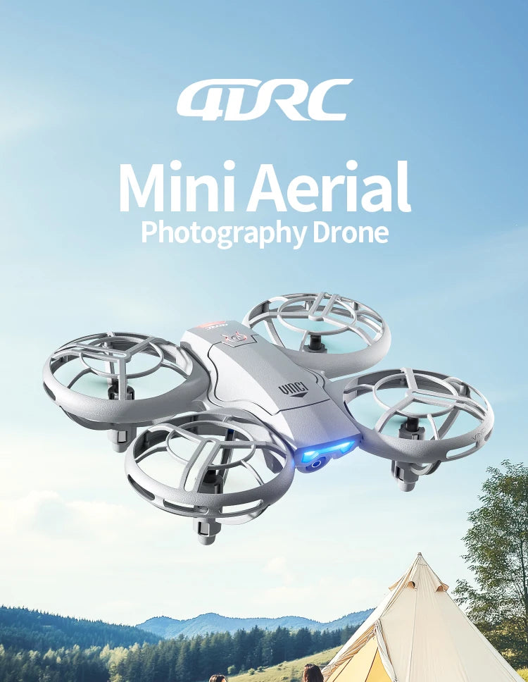 V8 Mini Drone 4K Profession HD Wide Angle Camera WiFi FPV RC Dron Height Keep Helicopter Foldable Quadcopter UAV Toys Gift