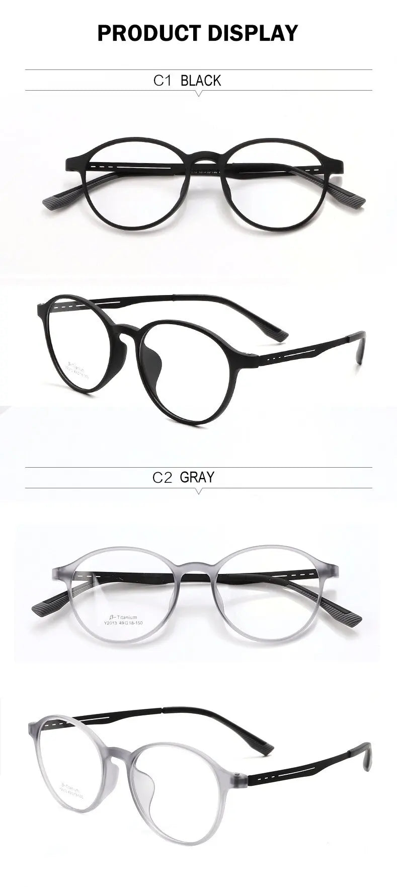 O-Q CLUB Ultra-light Reading Glasses Woman Optical Classic Round TR90 Titanium Legs Lunette Pour Femme Original Women Sunglasses