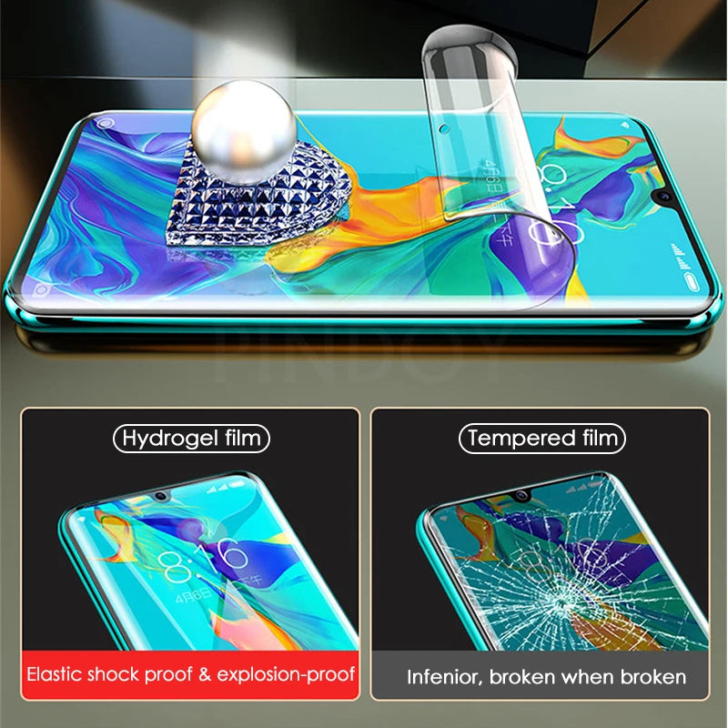 5Pcs Hydrogel Film For Honor P30 P40Pro 30 50 60 70 90 V40 7T 30Pro 40 Nova7 8 3D 70 90Lite Play 40S 40C 5G 50 Screen Protector 