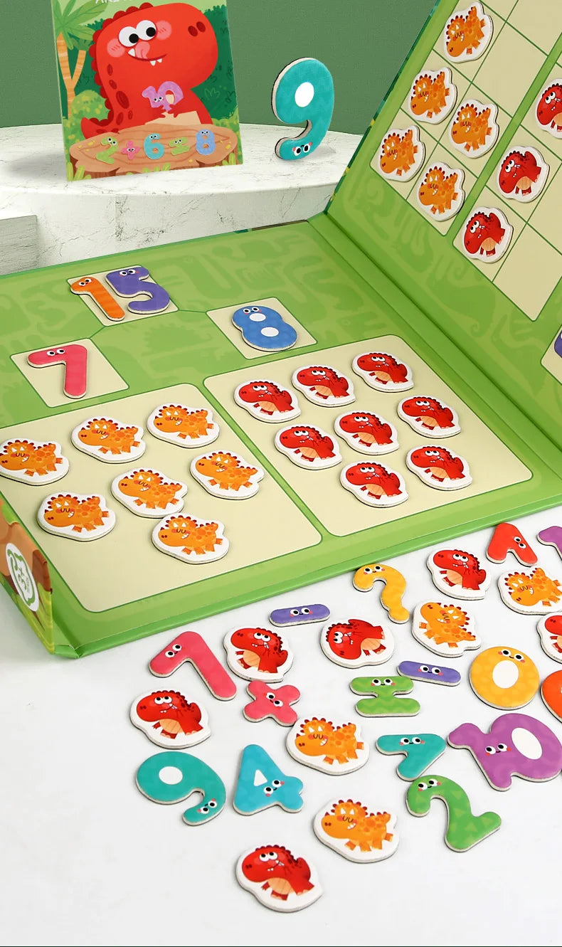 Children's math enlightenment teaching aids, number decomposition, addition and subtraction toys, educational magnetic puzzle