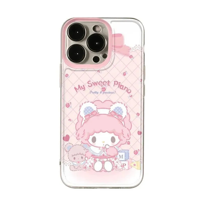 Pink My MelodyS Cartoon Cute Phone Case For iPhone 17 16 16e 15 14 13 12 11 Mini Pro Max X XR XSMax 7 8 Air Plus Back Cover