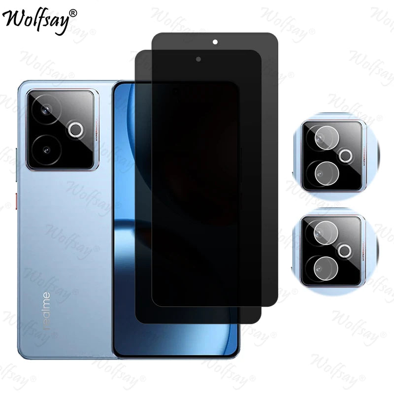 Privacy Screen Protector For Realme GT 7 China Anti-Spy Tempered Glass Realme GT7 China Camera Glass For Realme GT 7 China Glass