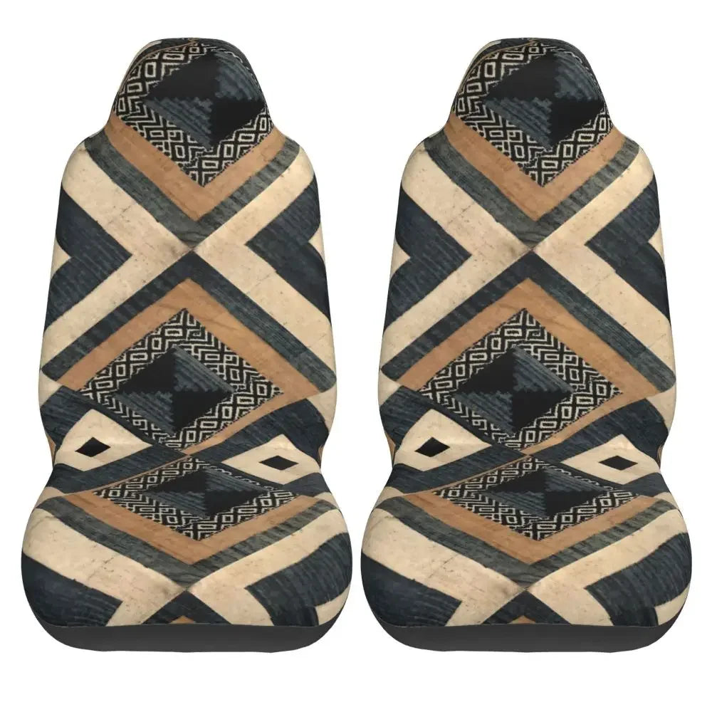 Antique African Textile Print Universal Car Seat Cover Protector Interior Accessories Women Seat Cushion/Cover Seat Protector