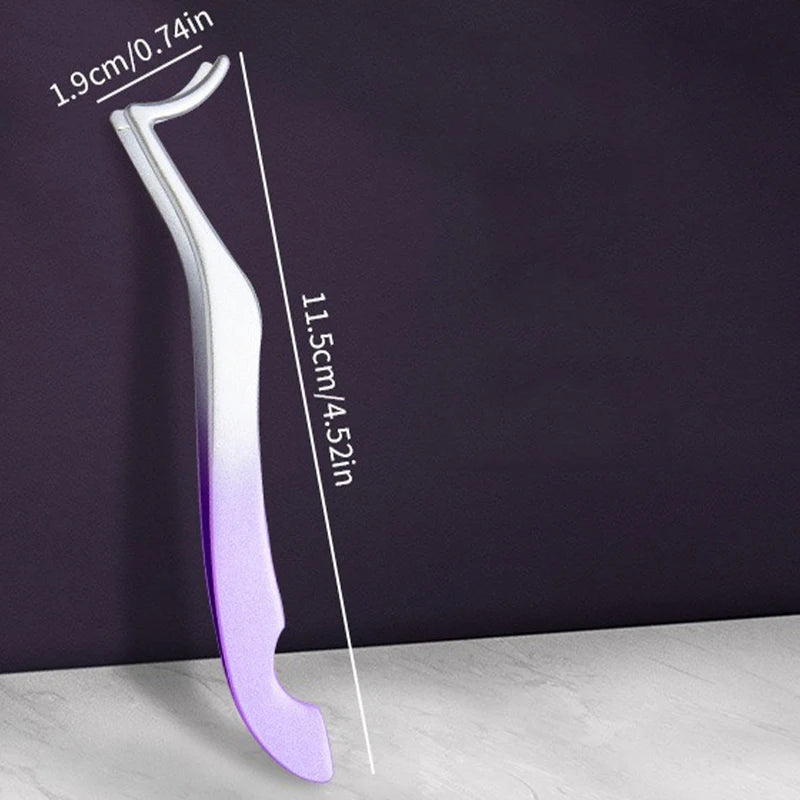 Color Eyelash Comb Tweezers Carbon Steel Professional Pincet Lashes Extension Tweezers False Eyelashes Applicator Makeup Tools