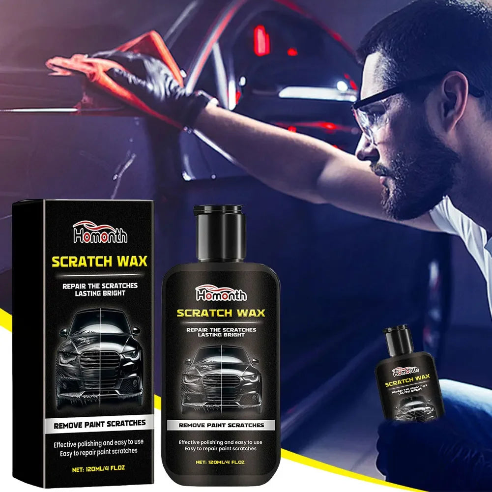 120ml Auto Polish Paint Restorer with Wipe Cloth & Sponge Car Scratches Repair Polishing Wax Auto Care Wax Paint Scratch Care