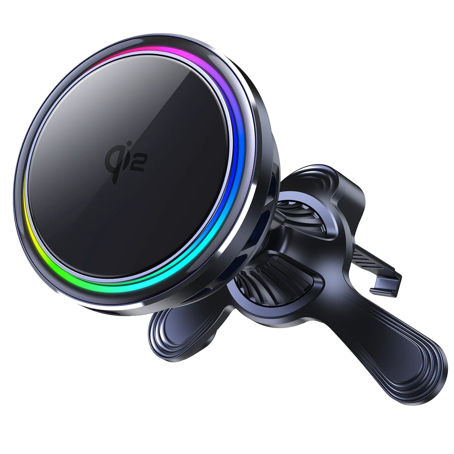HaaYot QI2 Ice Cooling 25W Magnetic Wireless Car Charger RGB Fast Charging Car Phone Holder Stand For Magsafe iPhone 17 16 15 14