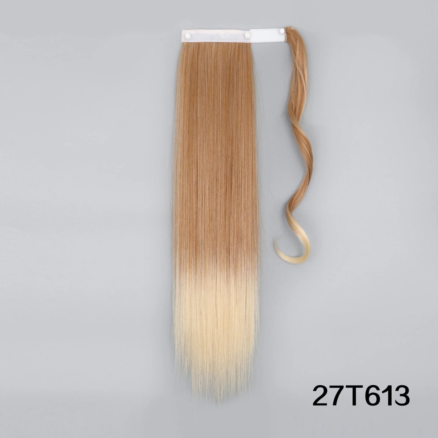 MERISIHAIR Synthetic 22 34 inches Long Straight Ponytail Extensions Heat Resisting Ponytail Brown Blonde Hair Women