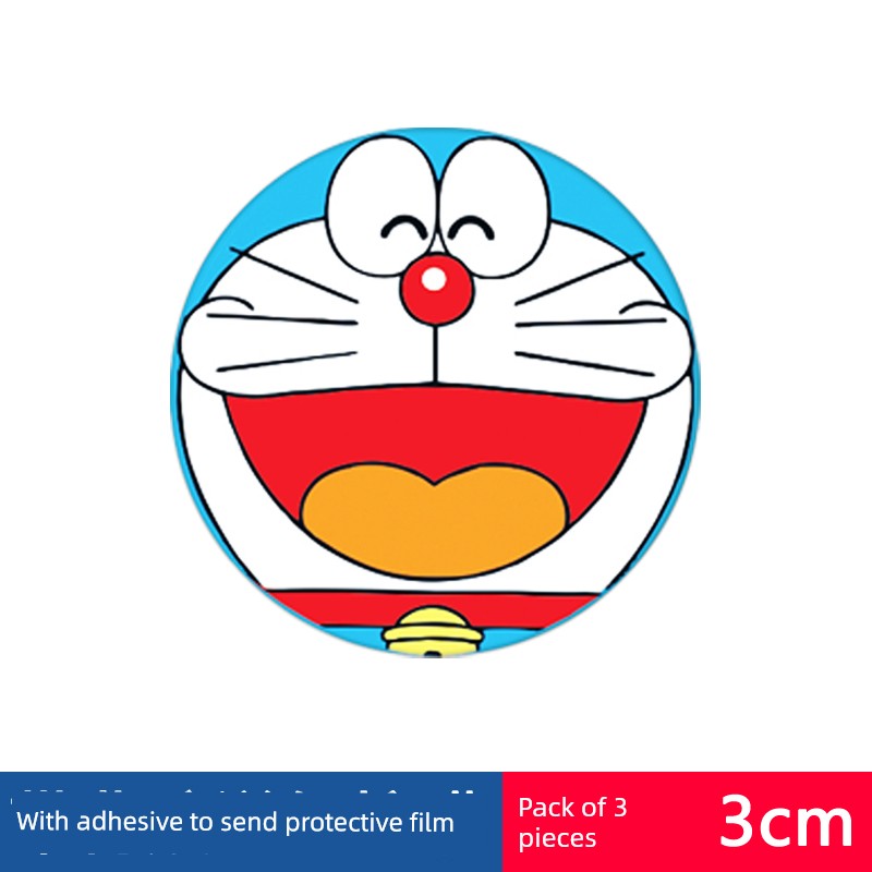 Magnet Disc Car Mobile Phone Bracket Neutral Patch Car Navigation Ultra-Thin Magnetic Block Magnetic Seat Cartoon Back Sticker