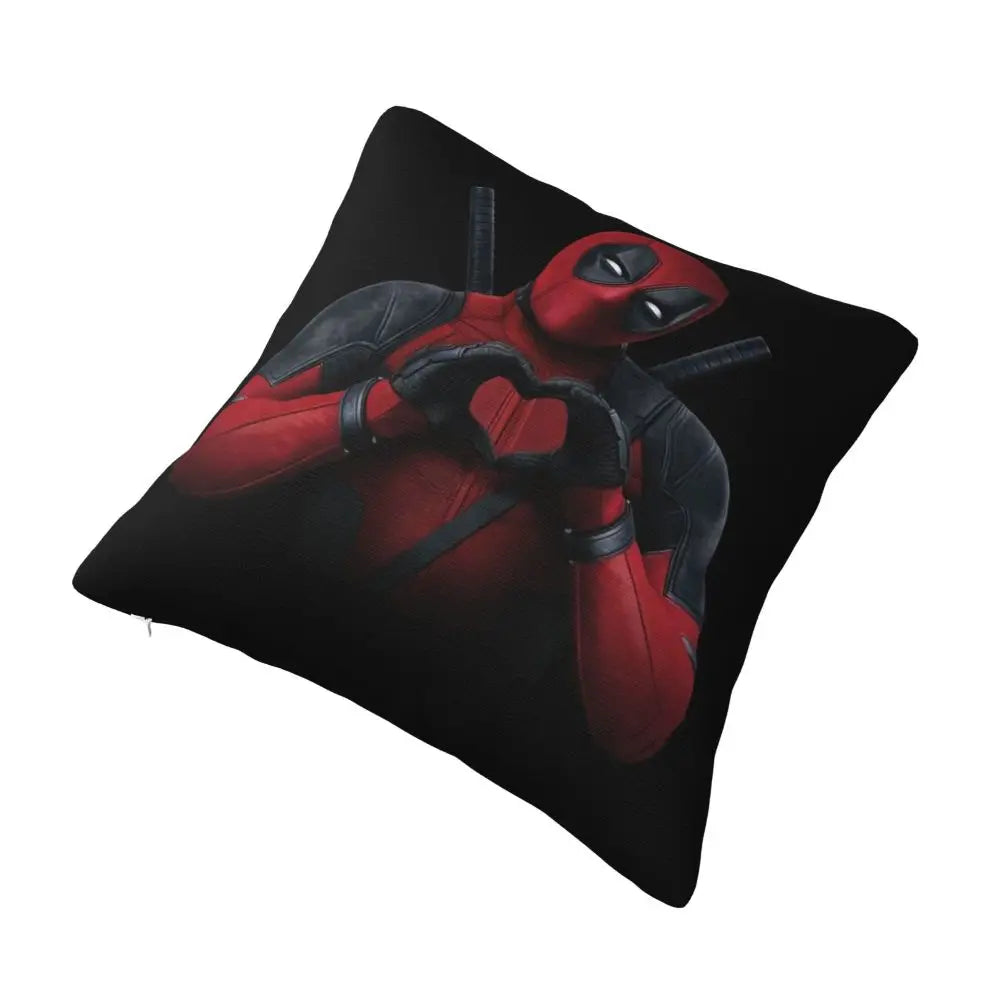 Custom Deadpool Wolverine Cartoon Manga Cushion Cover Soft Cute Pillows
