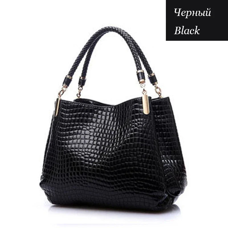 Luxury Ladies Hand Bags Purse Fashion Shoulder Bags Bolsa Sac Crocodile Famous Designer Brand Bags Women Leather Handbags