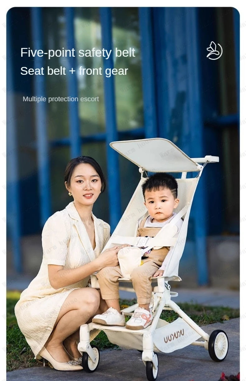 2025 new high-view baby stroller Ultra-light foldable travel stroller Portable outdoor baby Carriage Comfortable stroller
