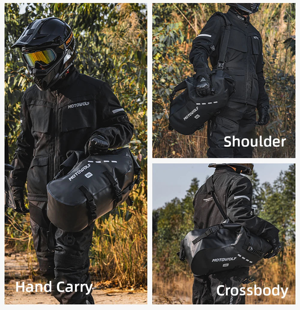 Waterproof Motorcycle Bag 18L 28L 48L Motorcycle Saddle Side Bag Large Capacity Universal Fit Motorcycle Pannier Bag