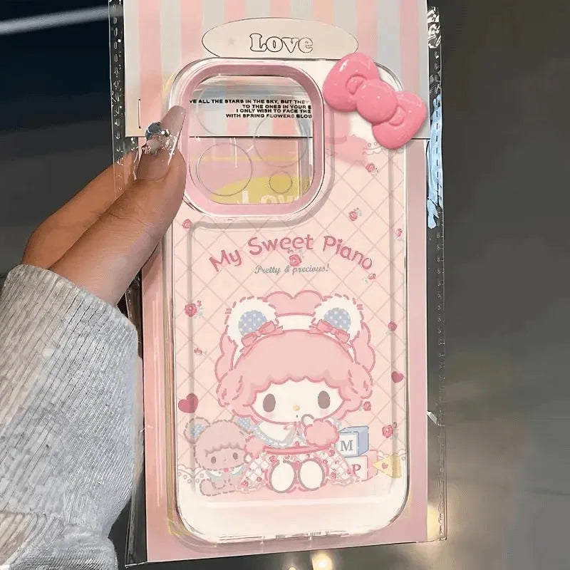Pink My MelodyS Cartoon Cute Phone Case For iPhone 17 16 16e 15 14 13 12 11 Mini Pro Max X XR XSMax 7 8 Air Plus Back Cover