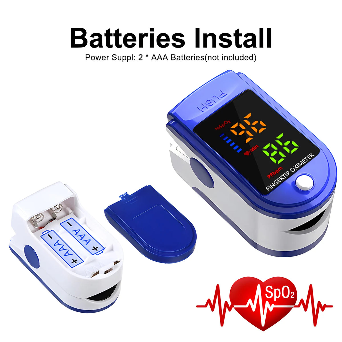 Digital Upper Arm Blood Pressure Monitor Automatic HD Screen Medical BP Measuring Meter