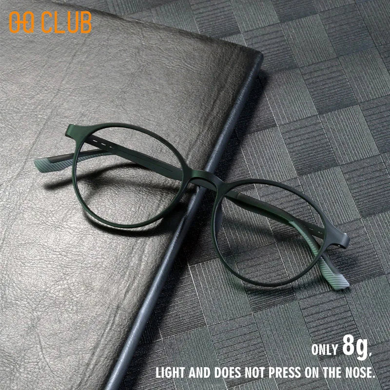 O-Q CLUB Ultra-light Reading Glasses Woman Optical Classic Round TR90 Titanium Legs Lunette Pour Femme Original Women Sunglasses