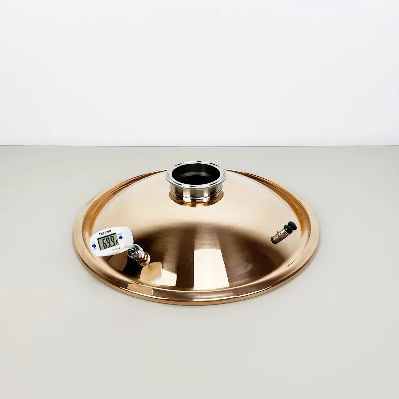 1.5"---4" High Purity Copper Lid, Suitable For Tank With Diameter Of 350mm,Distillation Barrel Lid For Brewing Whiskey Or Brandy
