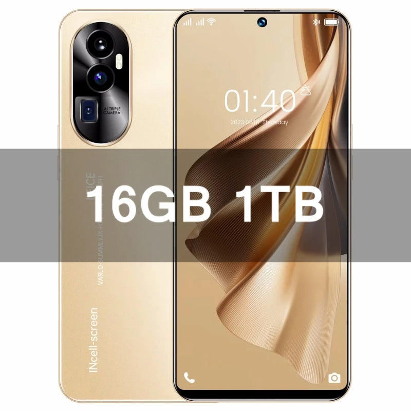 2026 Original Reno 10 Pro Phones Celular SIM Phone Unlocking Mobile Smartphone Qualcomm 8 Gen 2 Dua 5G 7.3 Android 16GB+1T AC6
