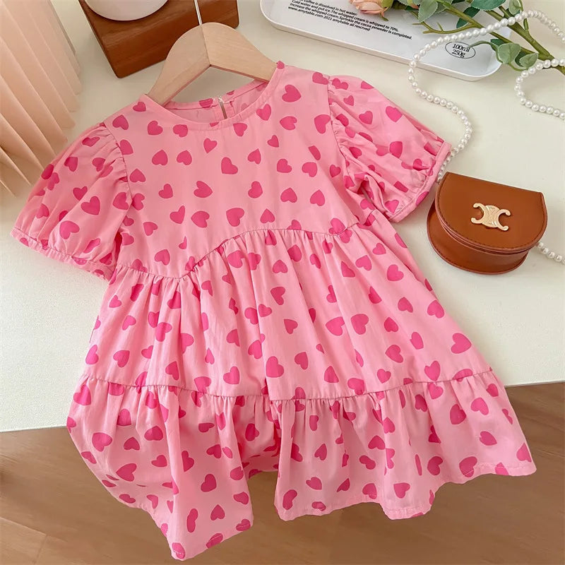 Casual Summer Kids Girls Dress Floral Kids Clothes Baby Girl Princess Dress New Flower Girl Dresses Toddler Baby Girl Clothing