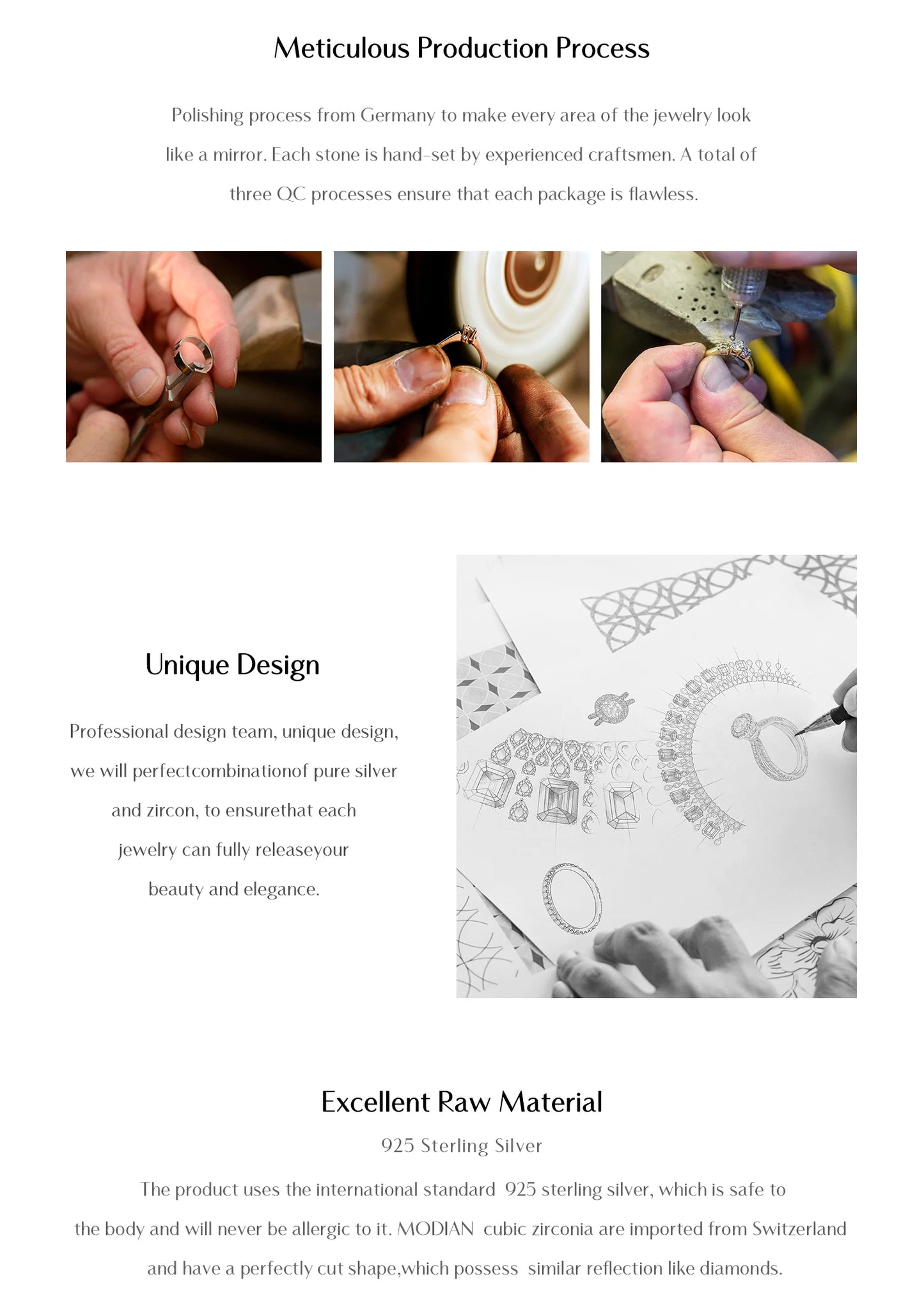 MODIAN 925 Sterling Silver Geometric Square Necklace Pendant Gold Color Water Drop Fine Jewelry For Women Valentine's Day Gifts