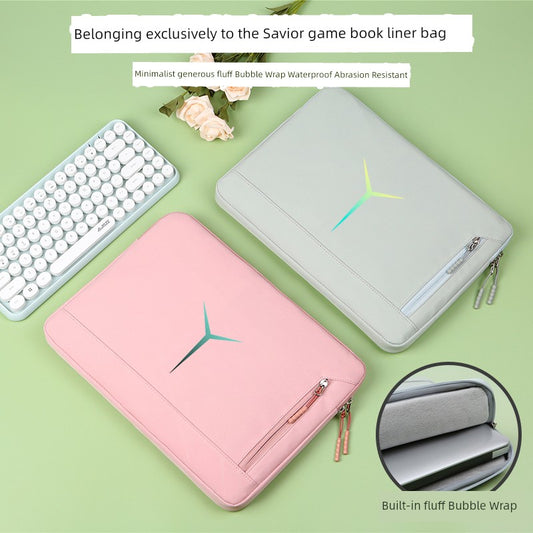 Suitable for Lenovo Saver Y9000p Laptop Liner Bag Y9000 Game Book R9000/Y7000 Waterproof 2025 Shockproof Fleece-lined Protective Case 15.6-Inch/16-Inch Computer Bag