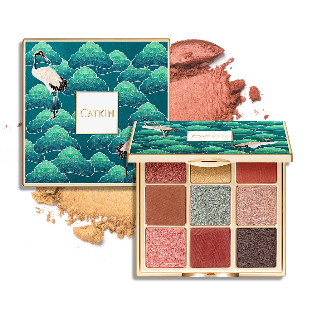 Catkin Glitter Shimmer Matte 9 PANS Eyeshadow Palette C16