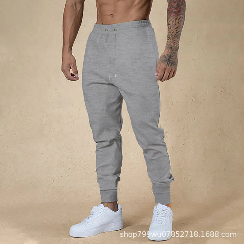 Men's Clothing 2025 Four Seasons Men's Leggings Trousers Casual Pants
