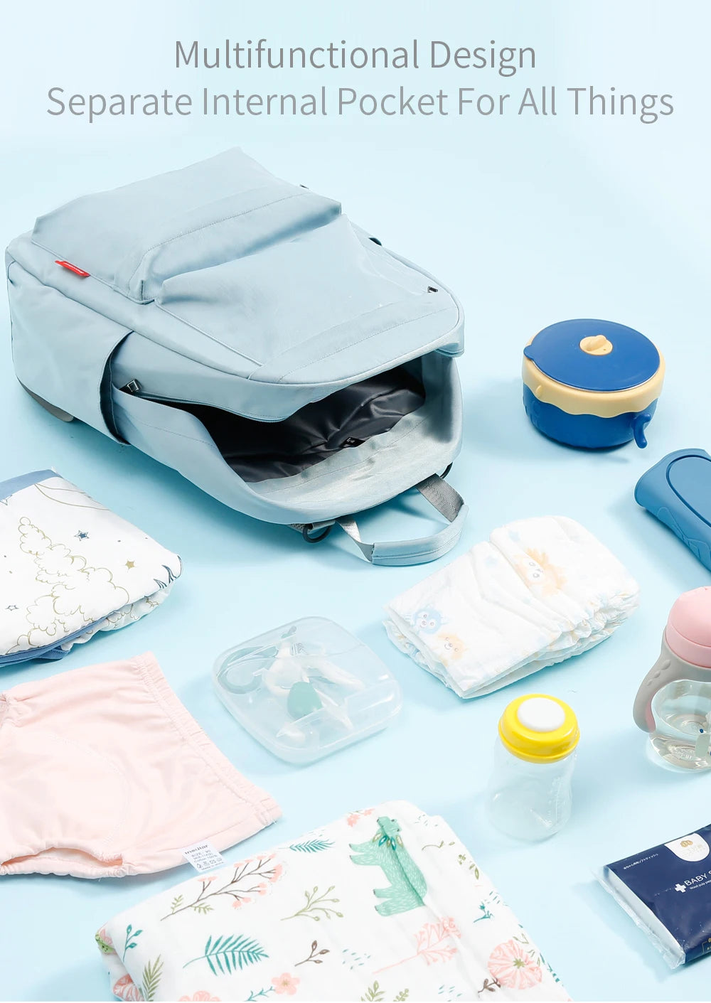 Baby Diaper Backpack Mother Maternity Bag For Mom Travel Stroller Nappy Bag Large Capacity Nursing Bag For Baby Link Stroller