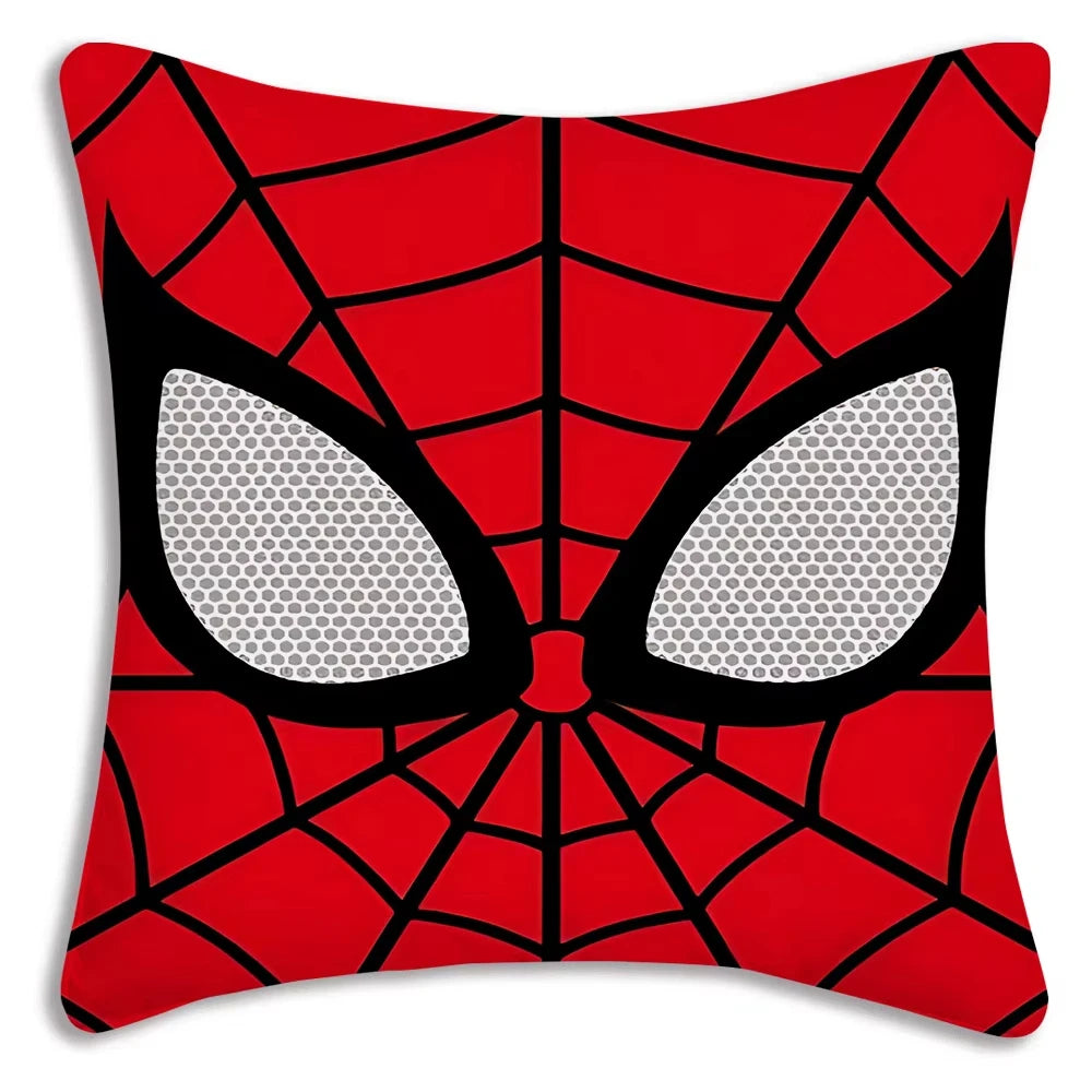 MINISO Cartoon Anime Spider-Man Pillow Covers Decorative Home Double-sided Print Square Pillow Living Room Decoration Pillowcase